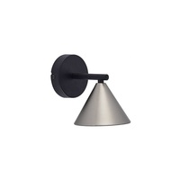 Applique murale LED moderne en fer noir de haute qualité, design côtier, personnalisable, éco-responsable, à intensité variable, pour la maison et le bureau