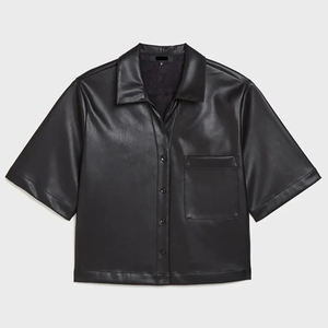 Chemises en cuir pour femmes de style décontracté de haute qualité, grande capacité, vente directe d'usine, chemises en cuir pour femmes - Product Image 5