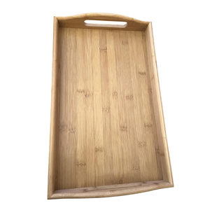 ชุดจานไม้ไผ่ทรงกลมถาดเสิร์ฟพร้อมหูจับแหล่งผู้ผลิตอินเดีย - Product Image 1