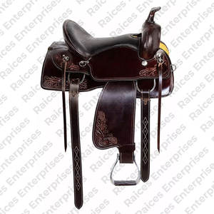 Sillín de caballo Occidental para uso ecuestre hecho en cuero genuino Fabricante al por mayor Sillines de cuero de Carreras de Caballos de alta calidad - Product Image 2
