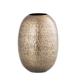 Jarrones de mesa de metal hechos a mano con acabado dorado, perfectos para una elegante decoración de hogar y restaurante, elegantes piezas de acento interior - Product Image 3