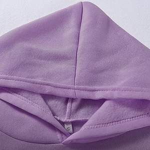 Ensemble complet de survêtement 2 pièces de style coréen pour femmes personnalisé en gros, y compris sweat à capuche entraînement hiver Air - Product Image 4