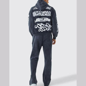 Ensemble de survêtement ample unisexe pour homme, 2 pièces, sweat-shirt et pantalon de survêtement, OEM, sur mesure, ensemble de jogging pour la salle de sport, fabricant - Product Image 6