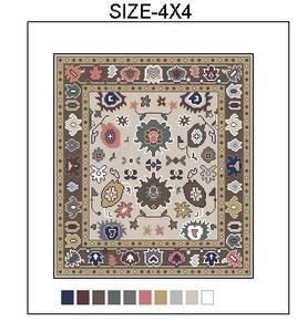 พรมขนสัตว์ทำมือโบราณ ทนทาน หลายสี ขนาด 8x14 9x12 ชุดพรมสำหรับสวดมนต์ สำหรับบ้านและพื้นห้องนั่งเล่น CR44 - Product Image 5