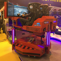 Simulateur de course automobile VR d'intérieur Logitech G29, 3 écrans, mouvement dynamique, expérience VR 9D, construction en acier métallique, 3 DOF, commercial
