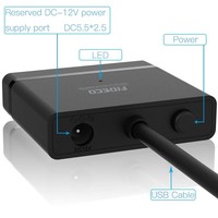 FIDECO plástico USB A con UASP SATA a USB 3,0 cable adaptador conector HDD SSD de 2,5 pulgadas