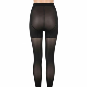 Opaque Knitted Spandex Nylon Pantyhose Soft Stretch <b>High</b> Waist <b>Tights</b> for Women Dance Office Wear Comfortable Slim Fit Hosiery - Product Image 5