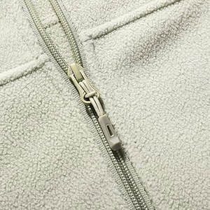 240g Custom Colors Polar <b>Fleece</b> Jacket Anti-Pilling <b>Thermal</b> Mid-Layer Industrial Workwear OEM Wholesale Full-Zip Front Logo - Product Image 4