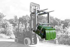 מכירה חמה 660l/1100l ניהול תוף פליטר גלגל אליף טיפר עם כבל למשוך מלגזה - Product Image 4