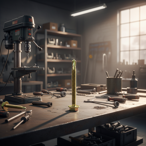 Tornillo Autoperforante de Cabeza Hexagonal, Clase 8, Acero al Carbono, Galvanizado, Fosfato de Zinc, Rosca Estándar, Marca PDC, Tornillo Tek, Pulgadas, Duradero - Product Image 1