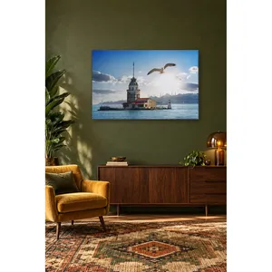 Impression sur toile de la Tour de la Jeune Fille et du Mouette Volante - Product Image 4