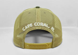 Promotional Business Pre-Curved 6 Panel Trucker <b>Hats</b> Green Camouflage Mesh Adjustable Custom Logo Sport Gorras for Performance - Product Image 4