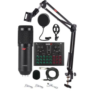 Microphone à condensateur professionnel Lastvoice BM800BT pour studio en direct (cardioïde filaire) avec carte son à effets et support réglable - Product Image 2