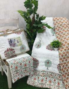 Wholesale <b>Block</b> Print QuiltsHandblock Printed Vintage Hand <b>Block</b> Printed Cotton QuiltComforter Sets <b>Bed</b> Set Bedding - Product Image 1