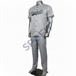 Uniforme de béisbol personalizado 2025, uniforme de softbol transpirable de secado rápido que absorbe la humedad, ropa deportiva con impresión personalizada para exteriores - Product Image 3