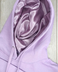 Sudadera con Capucha de Algodón Tejido con Forro de Satén, Sudadera con Capucha Rosa con Cierre, Estampado Puff Personalizable, Sudadera con Capucha Gruesa con Cierre y Forro de Satén de Seda - Product Image 5
