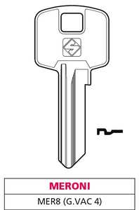 Chiave in Ottone Mer8 (g. Vac 4) Meroni - Product Image 1