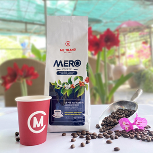 Granos de café tostado vietnamita de tueste medio MERO Grano entero Aroma único Mezcla de sabor neutro Arabica Robusta HALAL HACCP - Product Image 5