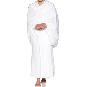 Hajj Towel Adults Customized Color Cotton Breathable Quick Dry Four-Way <b>Stretch</b> Ihram for Men Summer Elegant Ankle Length - Product Image 1