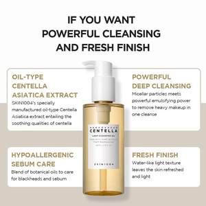 Produits de soin de la peau coréens, nettoyant visage, hydratant, nettoyant visage, huile nettoyante légère à la Centella de Madagascar, 200 ml - Product Image 5