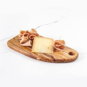 Planche à découper en bois d'olivier ArtisRaw-Rectangle brun doré avec 1.8cm d'épaisseur Option écologique et gravure laser - Product Image 1