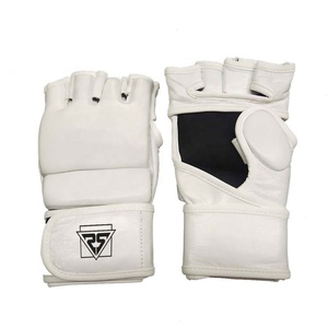 Guantes de medio dedo Muay Thai MMA de alta calidad al por mayor, guantes de boxeo, guantes de cuero MMA Pu Real para jóvenes - Product Image 2