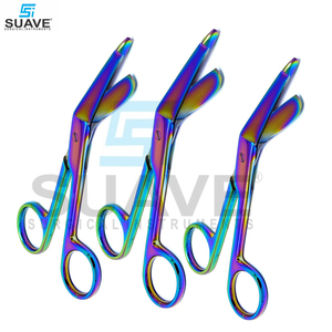 Multi Rainbow Color Bandage Scissors 5.5 High Polish Ciseaux de chirurgie orthopédique en acier inoxydable par SUAVE SURGICAL INSTRUMENTS - Product Image 2