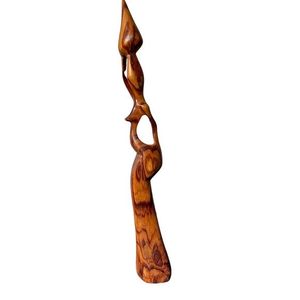 Sculpture de table en bois moderne faite à la main, décoration d'intérieur contemporaine haut de gamme, centre de table artistique, personnalisable, espace de vie - Product Image 4
