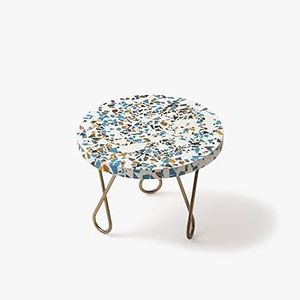 Soporte para tartas de forma única, madera y metal con pulido de madera natural y acabado Dorado, la mejor bandeja para servir para fiestas - Product Image 4