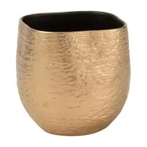 Vintage Copper Metal Planter Rustic <b>Decorative</b> Accent <b>for</b> Home Decoration Antique Entryway and Hall Table Centerpiece - Product Image 2