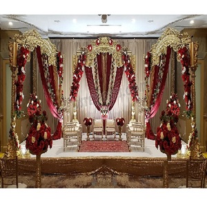Mandap de Boda Abierto Estilo Pavo Real de Última Tendencia, Mandap Mayur de FRP para Ceremonias de Boda Indias, Eventos, Fiji - Product Image 1