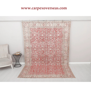 Tapis en laine rose doux persan de haute qualité confortable et durable antidérapant et lavable pour la décoration de la maison expédition rapide - Product Image 5