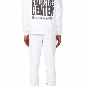 Mode impression personnalisée en relief lourd coton polaire hommes unisexe pantalon évasé à capuche sweat survêtement deux pièces survêtements athlétiques - Product Image 5