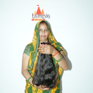 Cabello crudo indio virgen Temple, procesamiento químico de trama a granel, sin trenzado al por mayor, cutícula alineada, cabello humano - Product Image 4