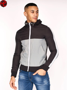 Chaqueta Cortavientos Acolchada con Logotipo Personalizado OEM para Hombre, Talla Grande, Chaqueta Deportiva Bordada para Exteriores, Transpirable y Duradera - Product Image 2