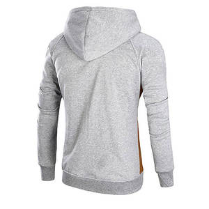 100% Cotton <b>Blended</b> Men's Pullover Hoodie Embroidered Logo Winter Fleece Puff Digital Print Anti-Shrink Thermal Pocket Design - Product Image 2