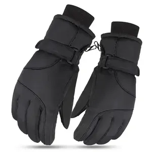 Guantes de esquí de cuero genuino para hombre Guantes suaves de conducción de invierno con equipo de esquí real de moda - Product Image 5