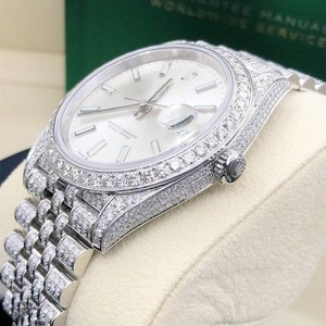Oferta especial VVS Moissanite Diamond Index Dial Acero inoxidable Mecánico Automático Hip Hop Reloj de pulsera Personalizado Iced Out Fashion - Product Image 1