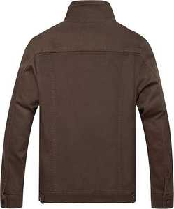 Vestes pour hommes Veste en jean Veste en denim pour hommes Déchirée Slim Fit Stretch Veste de camionneur Classique Veste en denim décontractée OEM - Product Image 5