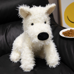 Peluche importée transfrontalière de chiot West Highland <span class=keywords><strong>Terrier</strong></span>, petite poupée pour machine à griffes, vente en gros - Product Image 6