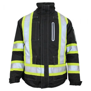 Veste de sécurité respirante à LED haute visibilité, conforme à la norme ANSI Classe 1, imperméable, avec logo personnalisé, vente chaude, pour la construction en extérieur - Product Image 2