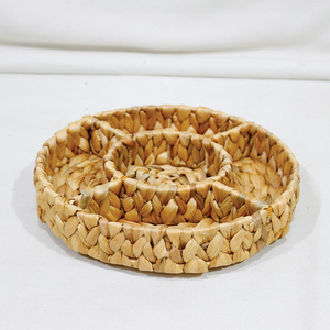 Bandeja de Servir Multifuncional Minimalista Comehome Seagrass con Compartimentos Divididos para Nueces, Dulces y Bocadillos - Diseño Redondo Vietnam - Product Image 2