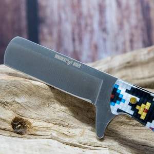 Couteau de chasse en acier inoxydable de qualité industrielle, fait à la main, taille personnalisable, manche en plastique, plusieurs couleurs, 6 mois - Product Image 3