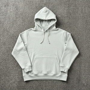 Sudaderas de Invierno de Alta Calidad para Hombre, 100% Algodón, Estilo Holgado, Color Sólido, Logotipo Bordado Personalizado, Tinte Liso - Product Image 3