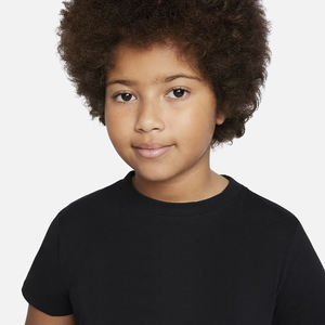 2023 verano Crop Top camisetas para niñas Color sólido poliéster algodón cuello redondo Camiseta en blanco Crop Tops - Product Image 3