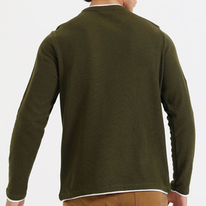 Vente en gros 350G Sweatshirts en coton épais Sweatshirts à col rond Personnalisé Basic Loose Solid Color Sweatshirts pour hommes - Product Image 5