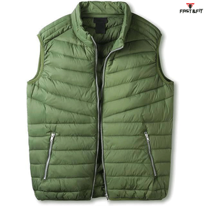 Gilet matelassé réversible pour homme, conçu sur mesure, formel, printemps, extérieur, imperméable, respirant, coupe-vent, chaud, 100% polyester, anti-UV - Product Image 4