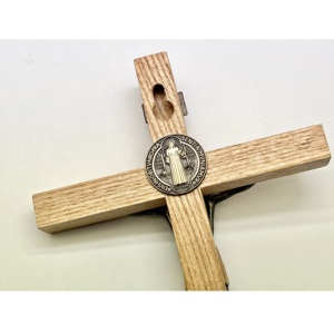 Crucifix <b>Wood</b> Cross Jesus Hanging Religious Inspirational INRI - Product Image 3
