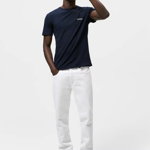 Camiseta Premium de Buena Calidad para Hombre, Personaliza Tu Propio Logotipo, Manga Corta, Talla Grande, Colección de Verano - Product Image 2