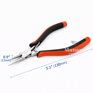 Pince à bec rond en acier inoxydable pour la fabrication de bijoux, outil de précision pour la création de boucles et le torsion de fils - Product Image 4